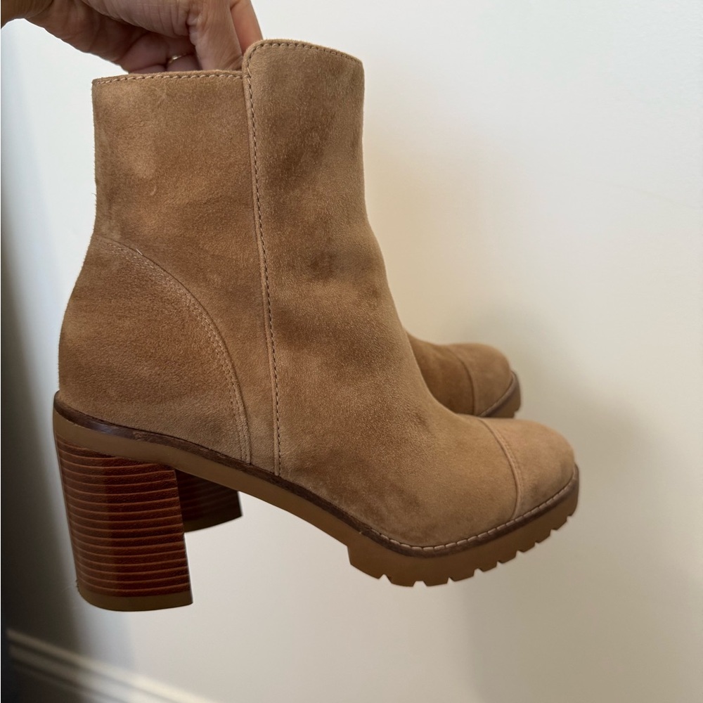 Cole Haan Brown Suede Heeled Boots